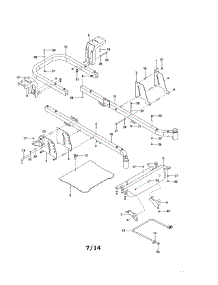 Frame parts for Craftsman Rear-Engine Riding Mower 917204130 from AppliancePartsPros.com