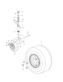 Wheels & Tires parts for Craftsman Rear-Engine Riding Mower 917204130 from AppliancePartsPros.com