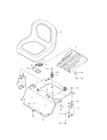 Seat parts for Craftsman Rear-Engine Riding Mower 917204130 from AppliancePartsPros.com