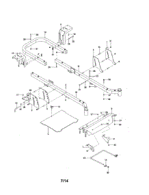 Frame parts for Craftsman Rear-Engine Riding Mower 917204140 from AppliancePartsPros.com