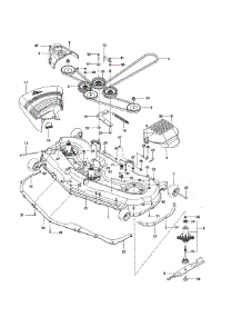 Mower Deck / Cutting Deck parts for Craftsman Rear-Engine Riding Mower 917204140 from AppliancePartsPros.com