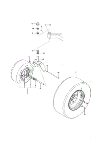 Wheels parts for Craftsman Rear-Engine Riding Mower 917204170 from AppliancePartsPros.com