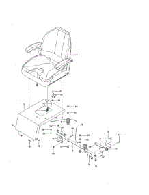 Seat parts for Craftsman Rear-Engine Riding Mower 917204170 from AppliancePartsPros.com