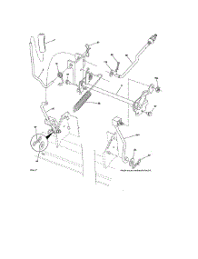 Mower Lift parts for Husqvarna Front-Engine Lawn Tractor 917223810 from AppliancePartsPros.com