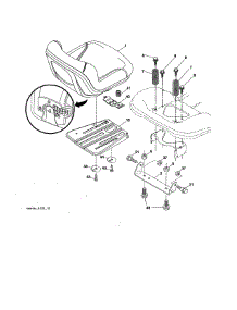 Seat Assembly parts for Husqvarna Front-Engine Lawn Tractor 917223830 from AppliancePartsPros.com