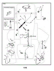 Electrical parts for Poulan Front-Engine Lawn Tractor 917223980 from AppliancePartsPros.com