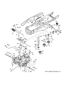 Drive parts for Poulan Front-Engine Lawn Tractor 917223980 from AppliancePartsPros.com