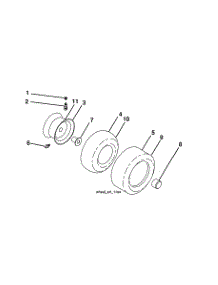 Wheels & Tires parts for Husqvarna Front-Engine Lawn Tractor 917240443 from AppliancePartsPros.com