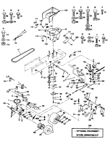 Drive parts for Craftsman Front-Engine Lawn Tractor 917250020 from AppliancePartsPros.com