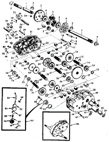 Transaxle parts for Craftsman Front-Engine Lawn Tractor 917250030 from AppliancePartsPros.com