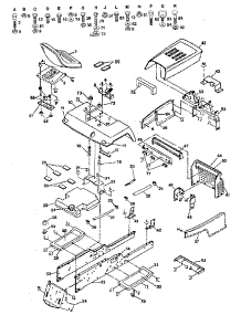 Chassis And Enclosures parts for Craftsman Front-Engine Lawn Tractor 917250031 from AppliancePartsPros.com