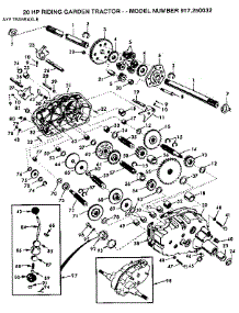Ayp Transaxle parts for Craftsman Front-Engine Lawn Tractor 917250032 from AppliancePartsPros.com