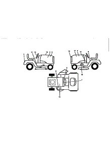Decals parts for Craftsman Front-Engine Lawn Tractor 917250050 from AppliancePartsPros.com