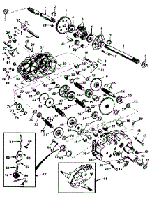 Transaxle parts for Craftsman Front-Engine Lawn Tractor 917250051 from AppliancePartsPros.com