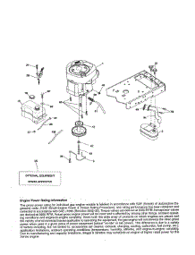 Engine parts for Husqvarna Front-Engine Lawn Tractor 917250180 from AppliancePartsPros.com