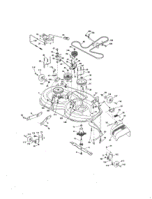 Mower Deck parts for Craftsman Front-Engine Lawn Tractor 917250220 from AppliancePartsPros.com