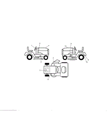 Decals parts for Craftsman Front-Engine Lawn Tractor 917250220 from AppliancePartsPros.com