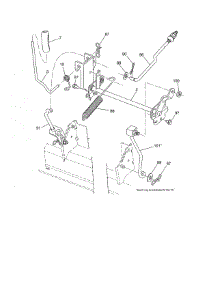 Lift parts for Craftsman Front-Engine Lawn Tractor 917250222 from AppliancePartsPros.com