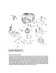 Engine parts for Craftsman Front-Engine Lawn Tractor 917250231 from AppliancePartsPros.com