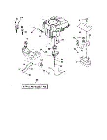Engine parts for Craftsman Front-Engine Lawn Tractor 917250240 from AppliancePartsPros.com