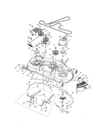 Mower Deck parts for Craftsman Front-Engine Lawn Tractor 917250240 from AppliancePartsPros.com