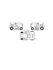 Decals parts for Craftsman Front-Engine Lawn Tractor 917250241 from AppliancePartsPros.com