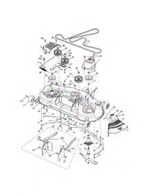 Mower Deck parts for Craftsman Front-Engine Lawn Tractor 917250250 from AppliancePartsPros.com