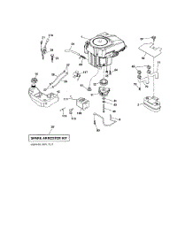 Engine parts for Craftsman Front-Engine Lawn Tractor 917250251 from AppliancePartsPros.com