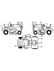 Decals parts for Craftsman Front-Engine Lawn Tractor 917250261 from AppliancePartsPros.com