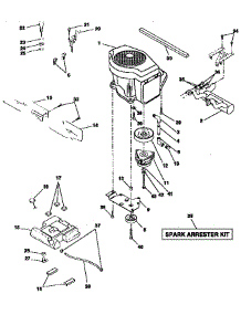 Engine parts for Craftsman Front-Engine Lawn Tractor 917250261 from AppliancePartsPros.com