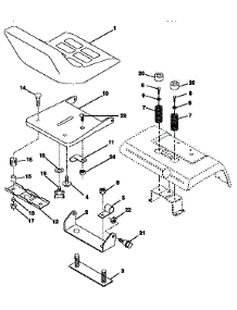 Seat Assembly parts for Craftsman Front-Engine Lawn Tractor 917250261 from AppliancePartsPros.com