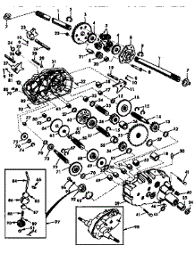 Transaxle parts for Craftsman Front-Engine Lawn Tractor 917250261 from AppliancePartsPros.com