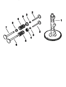 Camshaft And Valves  Div71 / 501 parts for Craftsman Front-Engine Lawn Tractor 917250262 from AppliancePartsPros.com