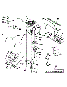 Engine parts for Craftsman Front-Engine Lawn Tractor 917250262 from AppliancePartsPros.com