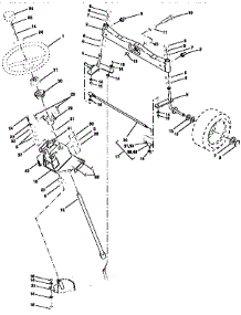 Steering Assembly parts for Craftsman Front-Engine Lawn Tractor 917250270 from AppliancePartsPros.com