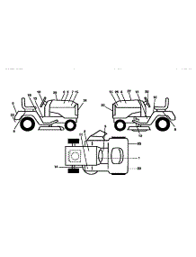 Decals parts for Craftsman Front-Engine Lawn Tractor 917250270 from AppliancePartsPros.com