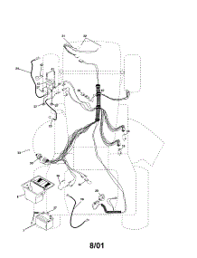 Electrical parts for Craftsman Front-Engine Lawn Tractor 917250370 from AppliancePartsPros.com