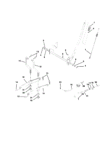 Mower Lift parts for Craftsman Front-Engine Lawn Tractor 917250370 from AppliancePartsPros.com