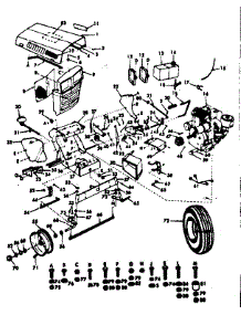 Engine parts for Craftsman Front-Engine Lawn Tractor 91725041 from AppliancePartsPros.com