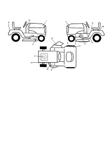 Decals parts for Craftsman Front-Engine Lawn Tractor 917250420 from AppliancePartsPros.com