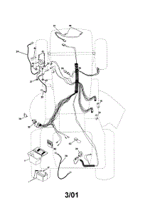 Electrical parts for Craftsman Front-Engine Lawn Tractor 917250430 from AppliancePartsPros.com