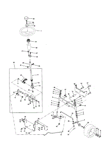 Steering Assembly parts for Craftsman Front-Engine Lawn Tractor 917250430 from AppliancePartsPros.com