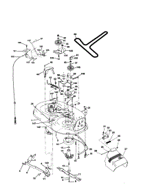 Mower parts for Craftsman Front-Engine Lawn Tractor 917250430 from AppliancePartsPros.com