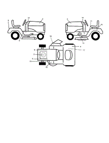 Decals parts for Craftsman Front-Engine Lawn Tractor 917250430 from AppliancePartsPros.com