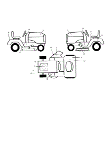 Decals parts for Craftsman Front-Engine Lawn Tractor 917250431 from AppliancePartsPros.com