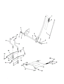 Mower Lift parts for Craftsman Front-Engine Lawn Tractor 917250431 from AppliancePartsPros.com