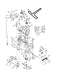 Mower Deck parts for Craftsman Front-Engine Lawn Tractor 917250440 from AppliancePartsPros.com