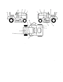 Decals parts for Craftsman Front-Engine Lawn Tractor 917250440 from AppliancePartsPros.com