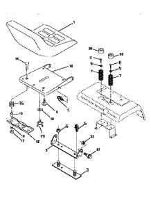 Seat Assembly parts for Craftsman Front-Engine Lawn Tractor 917250480 from AppliancePartsPros.com
