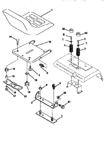 Seat Assembly parts for Craftsman Front-Engine Lawn Tractor 917250481 from AppliancePartsPros.com